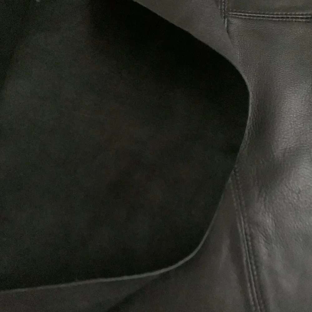 Vintage Floor Length Genuine Leather Maxi Skirt with Back Zipper - Picture 12 of 13